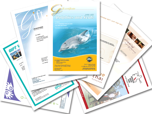 Custom gift vouchers