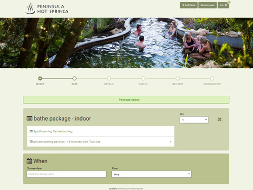 Peninsula Hot Springs Bathe Package