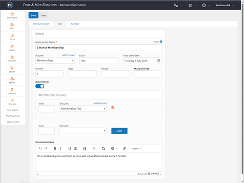 Example membership